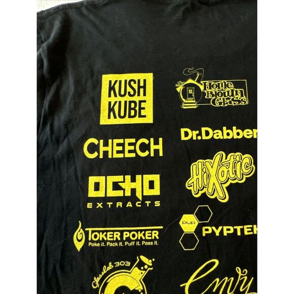 Ashes 420 Fest 2023 T-shirt Mens size Large Cheech Sponsors Glassworks - Picture 7 of 9